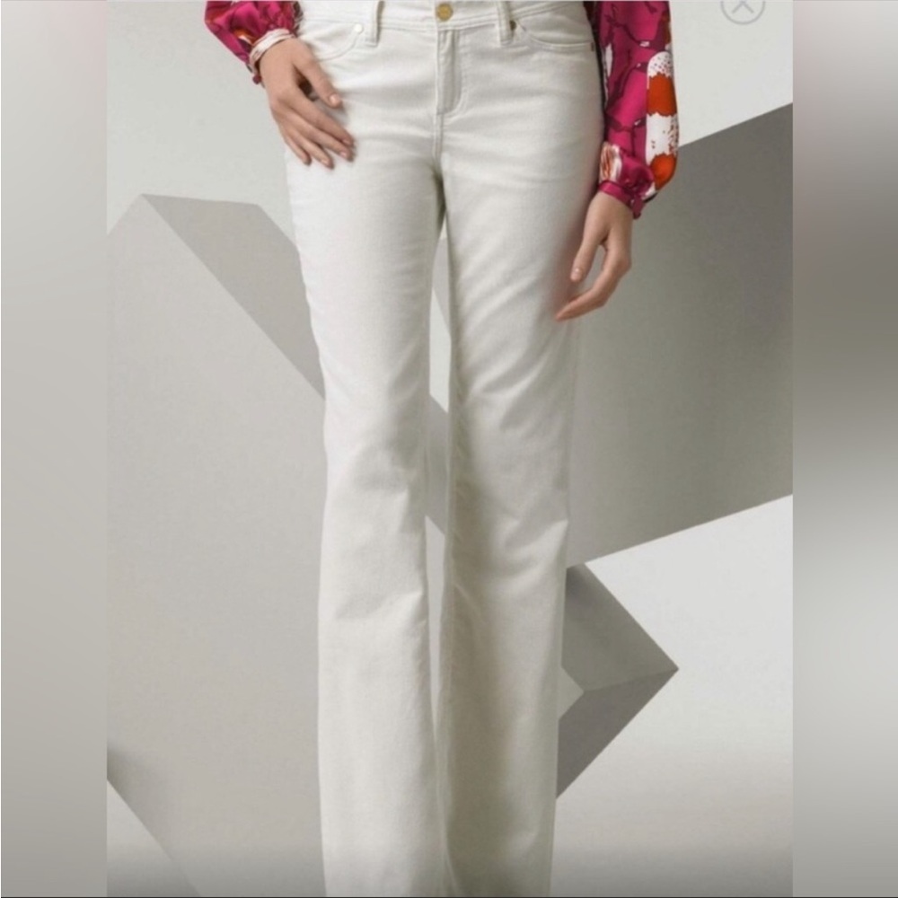Tory Burch Ivory Corduroy Pants